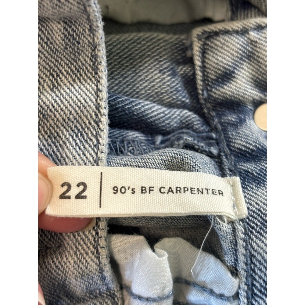 Pacsun Boyfriend Carpenter Jeans Smiling Flowers Daisy 90's Loose Fit Size 22 - Picture 8 of 11